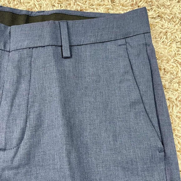 Haggar Men’s Non-Iron Straight Fit Performance Dress Pants Navy, Size 30x30 - Picture 8 of 15